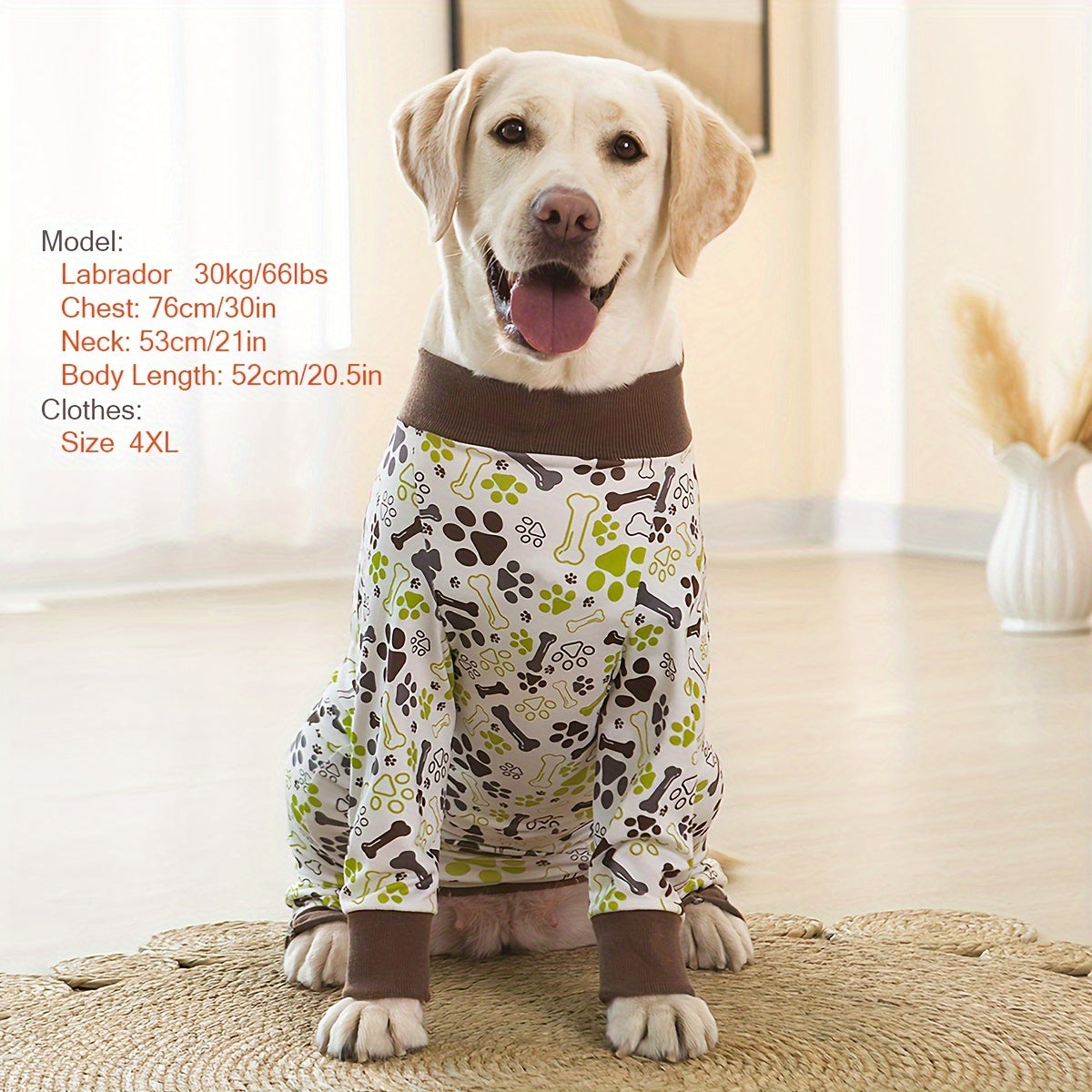 FestiveCozy: Stretchable Dog Pajamas for Large Breeds (Christmas Ready!)