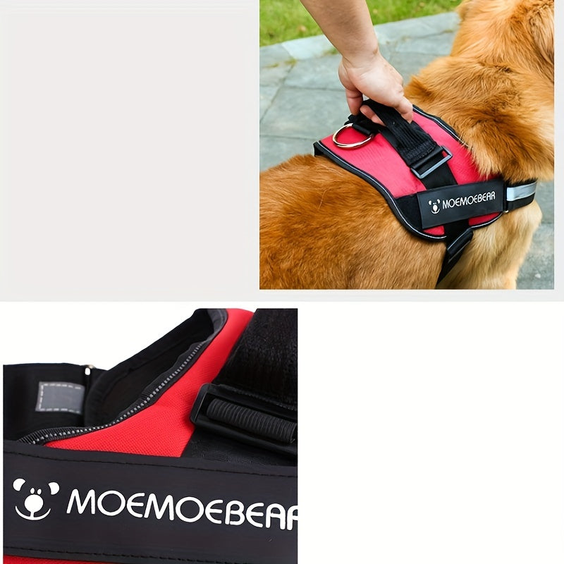 SecureFit No-Pull: Padded Harness with Control Handle for Large Pets