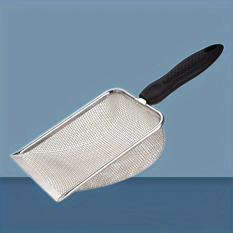 Premium Cat Litter Scoop: Stainless Steel with Fine Mesh for Easy Cleaning