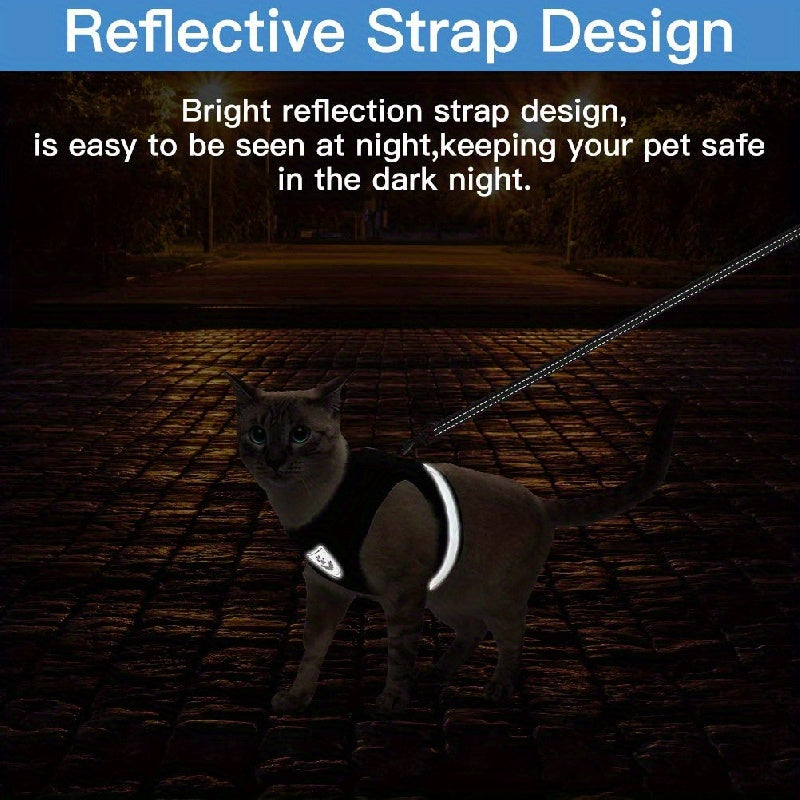 Super-Breathable Pet Harness & Leash Set – Stylish & Secure Control!