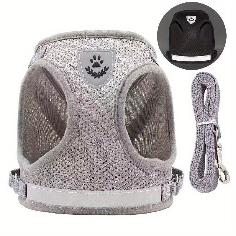 Super-Breathable Pet Harness & Leash Set – Stylish & Secure Control!