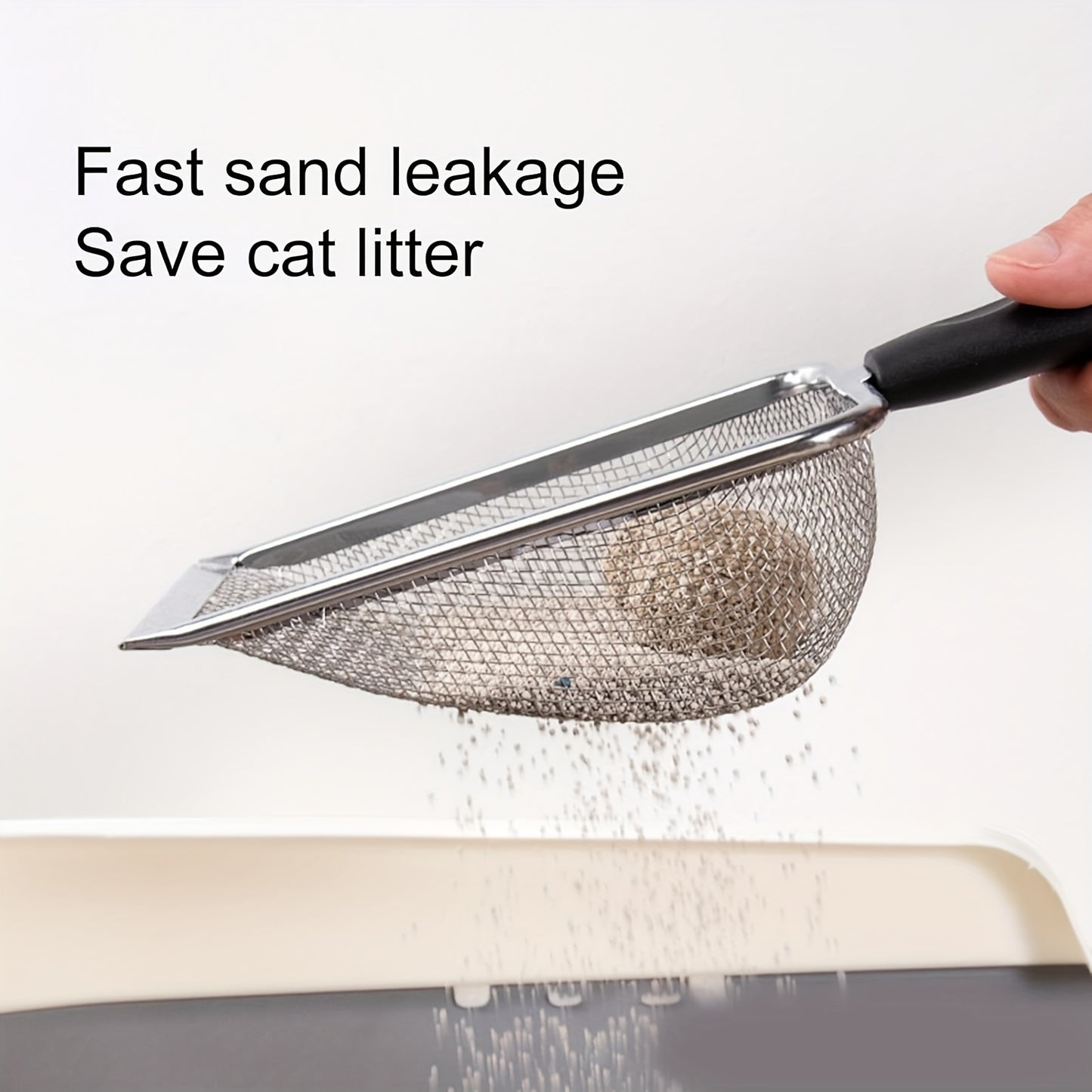 Durable Stainless Steel Cat Litter Scoop – Quick & Efficient Cleanup