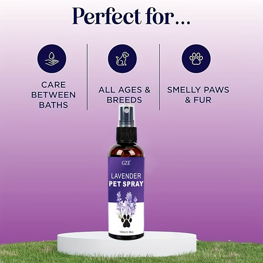 GZE Lavender Bliss: 3-in-1 Detangler, Conditioner & Odor Neutralizer for Dogs