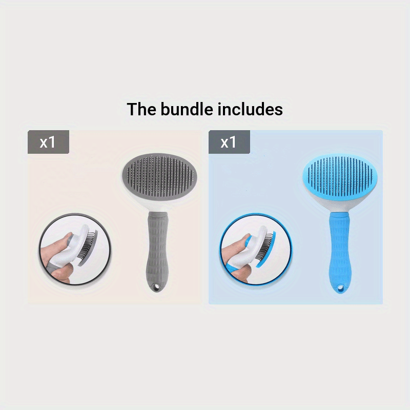 PurrfectGroom: 2-in-1 Hair Removal Comb with Easy Cleaning for Pets