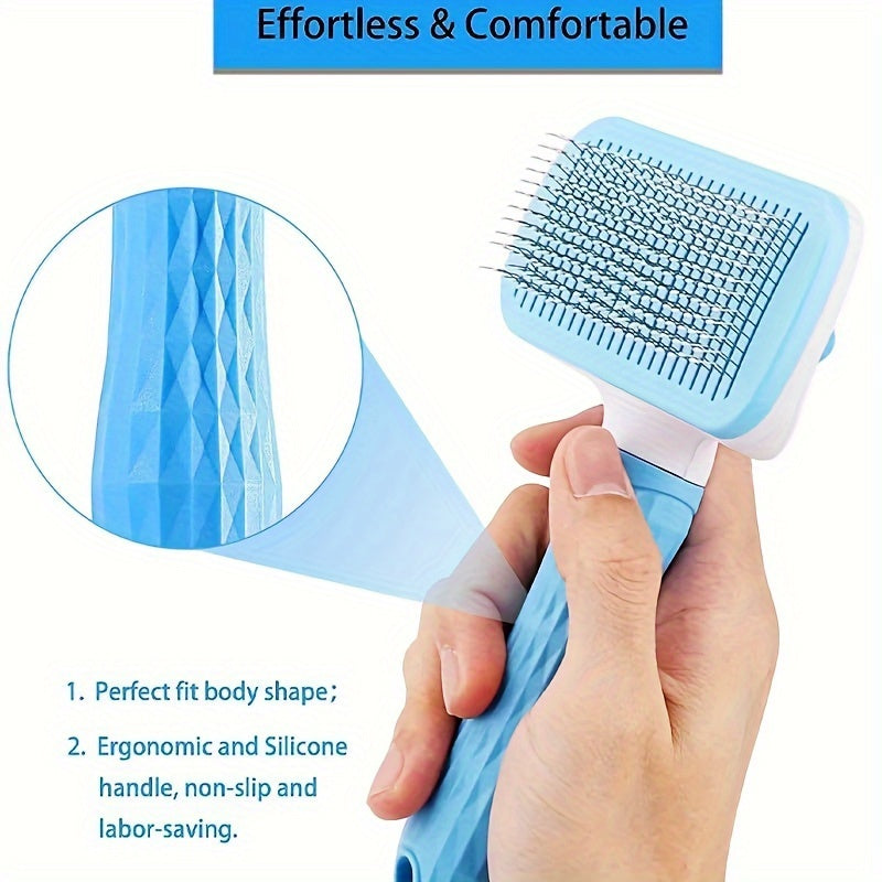 Easy-Clean Pet Grooming Brush – The Ultimate Grooming Tool for Your Furry Friends!