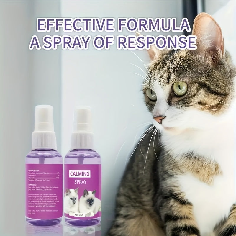 WhiskerCalm: 3-in-1 Pheromone Kit with Sprays & Collars for Pet Anxiety