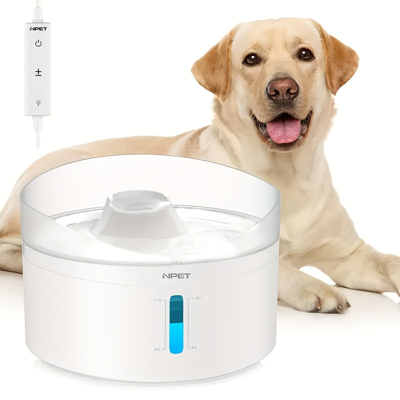 NPET HydratePro: 5.5L Auto Pet Fountain with 3-Layer Filtration