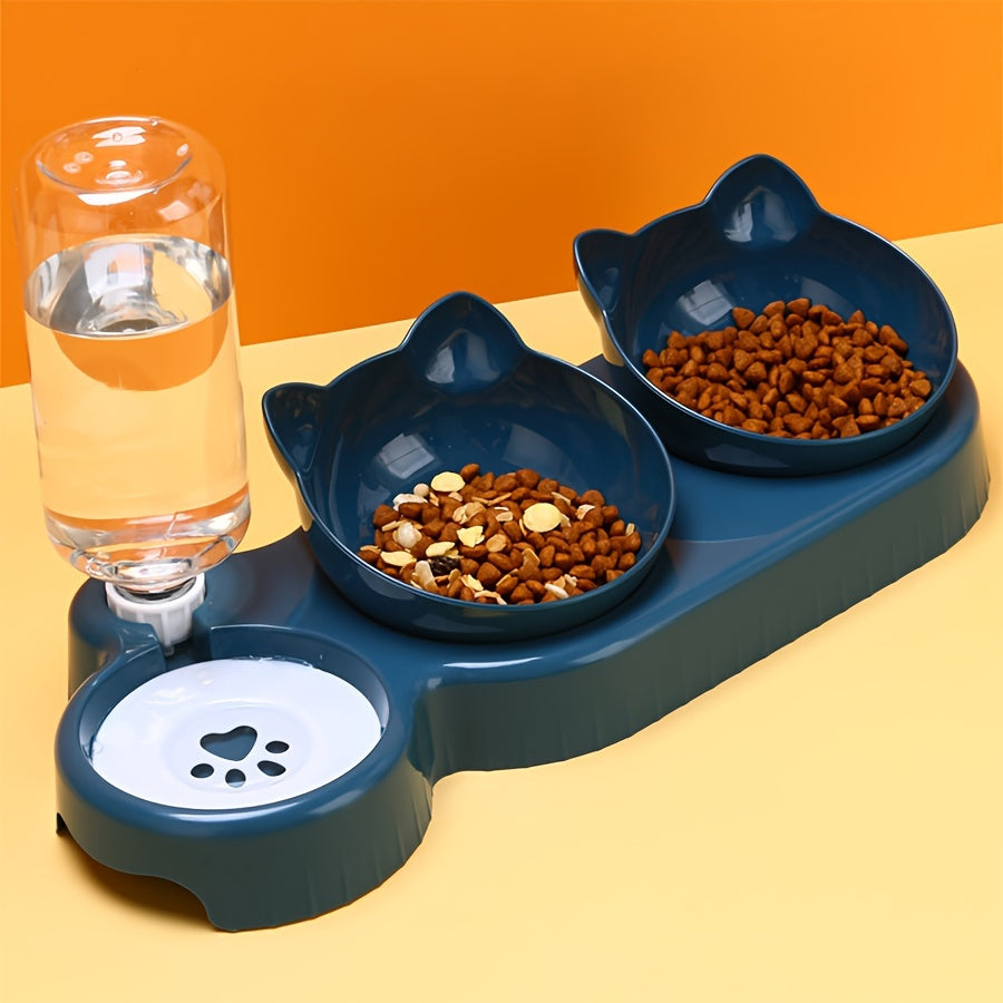 SmartSip: 3-in-1 Tilted Pet Bowl