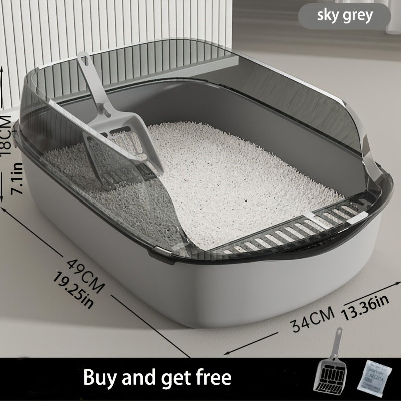 Semi-Enclosed Cat Litter Box – A Cleaner, Smarter Solution for Your Cat’s Needs