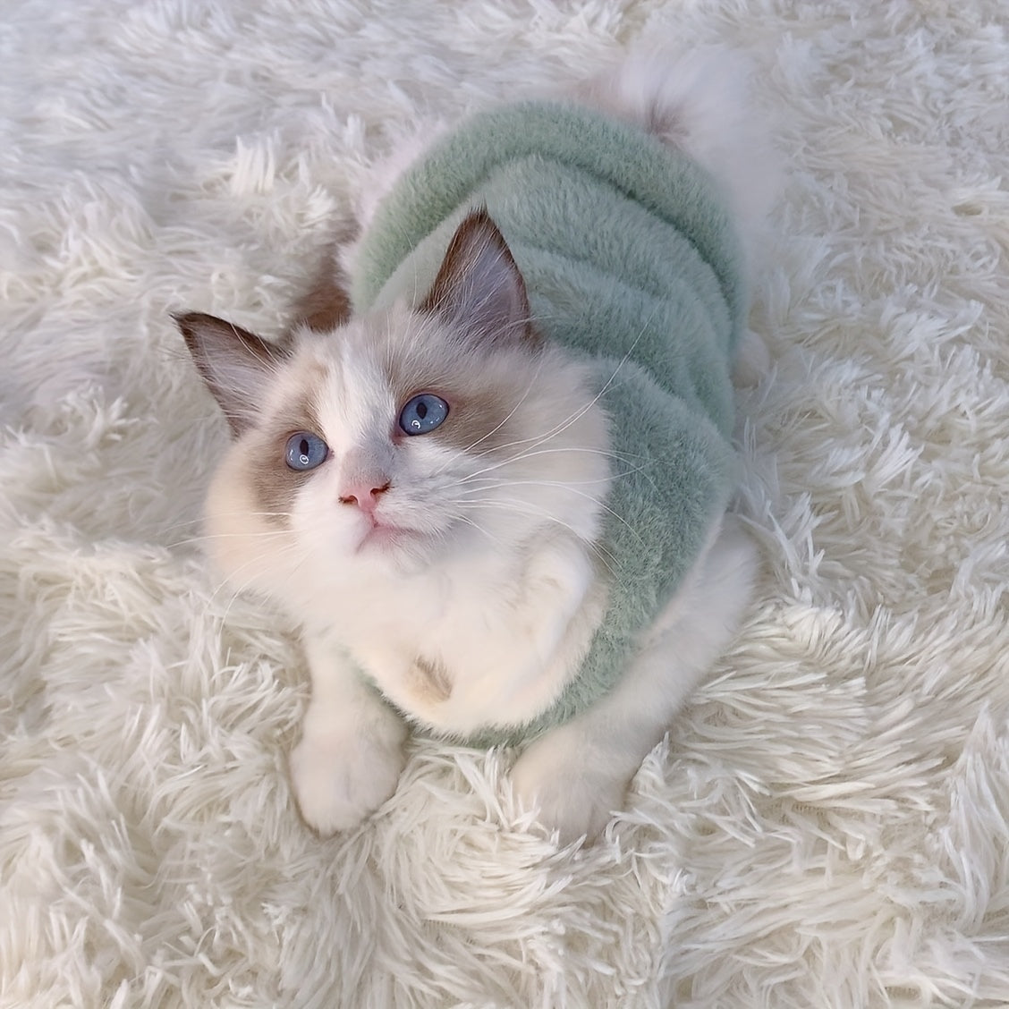 PurrSeasons: CozyKnit Cat Vest for 3-Season Warmth