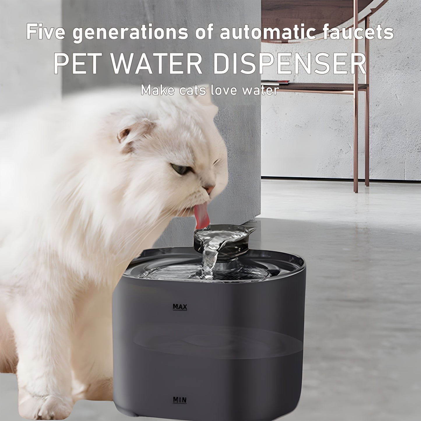 OLDEGG WhisperFlow: 2.3L Pet Water Fountain with USB Power