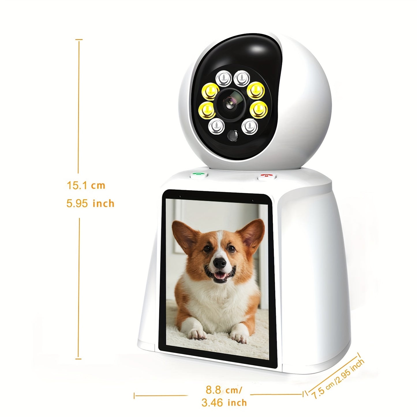 PawView: Smart Pet Camera with Touchscreen & 2-Way Calling