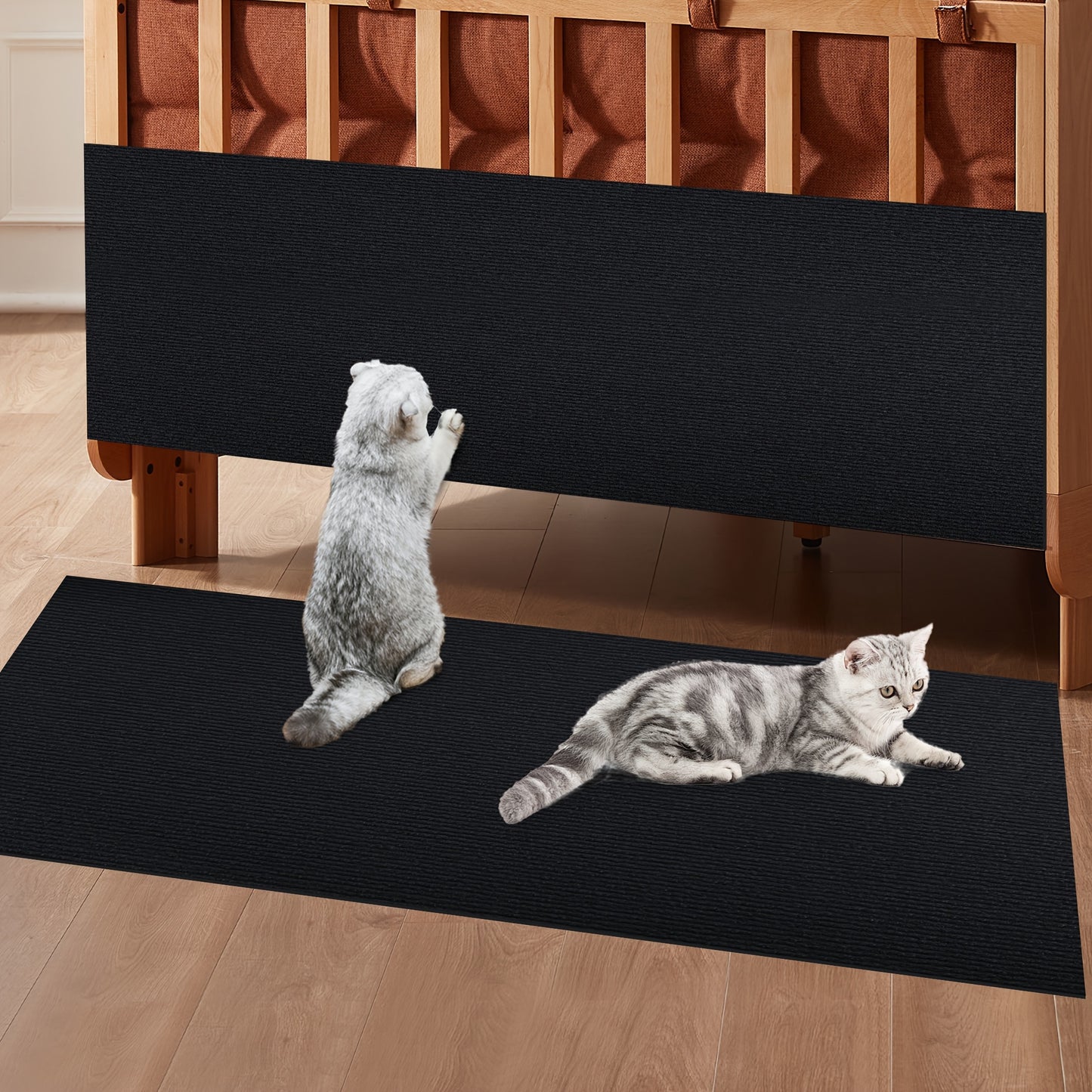 FurniGuard Self-Adhesive Cat Scratching Pad – Durable Polyester Protection for Furniture (YK418377) 🐾