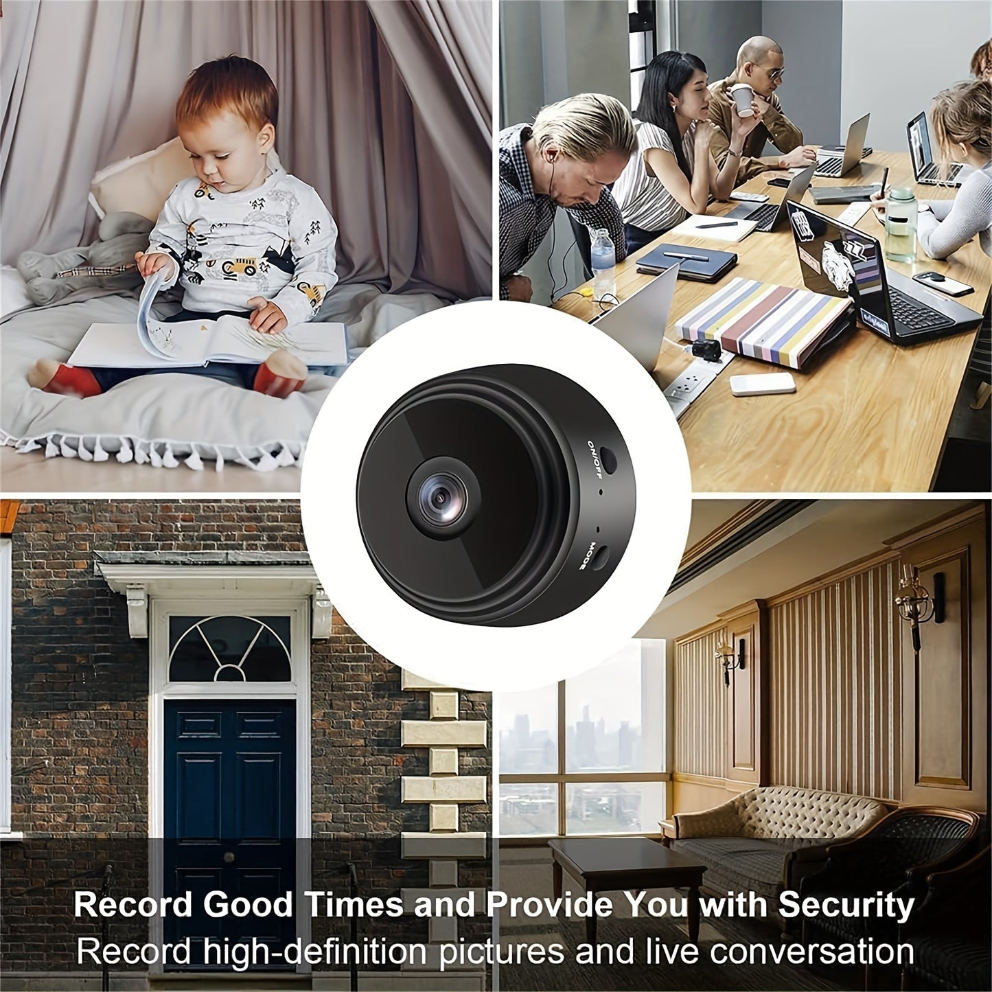 MiniSpy 480P: Wireless Camera with Magnetic Mount & Remote Surveillance (Non-Waterproof)