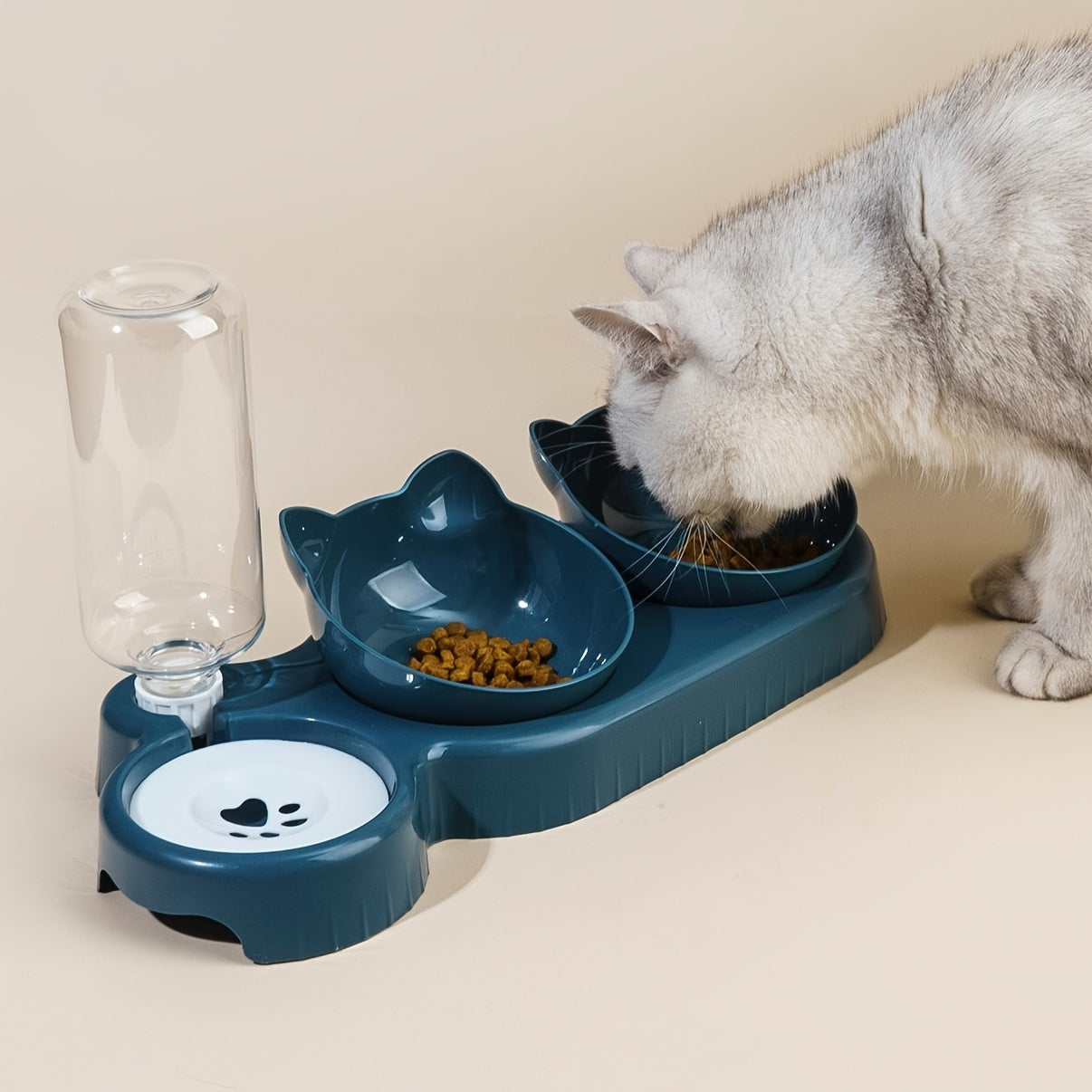 SmartSip: 3-in-1 Tilted Pet Bowl