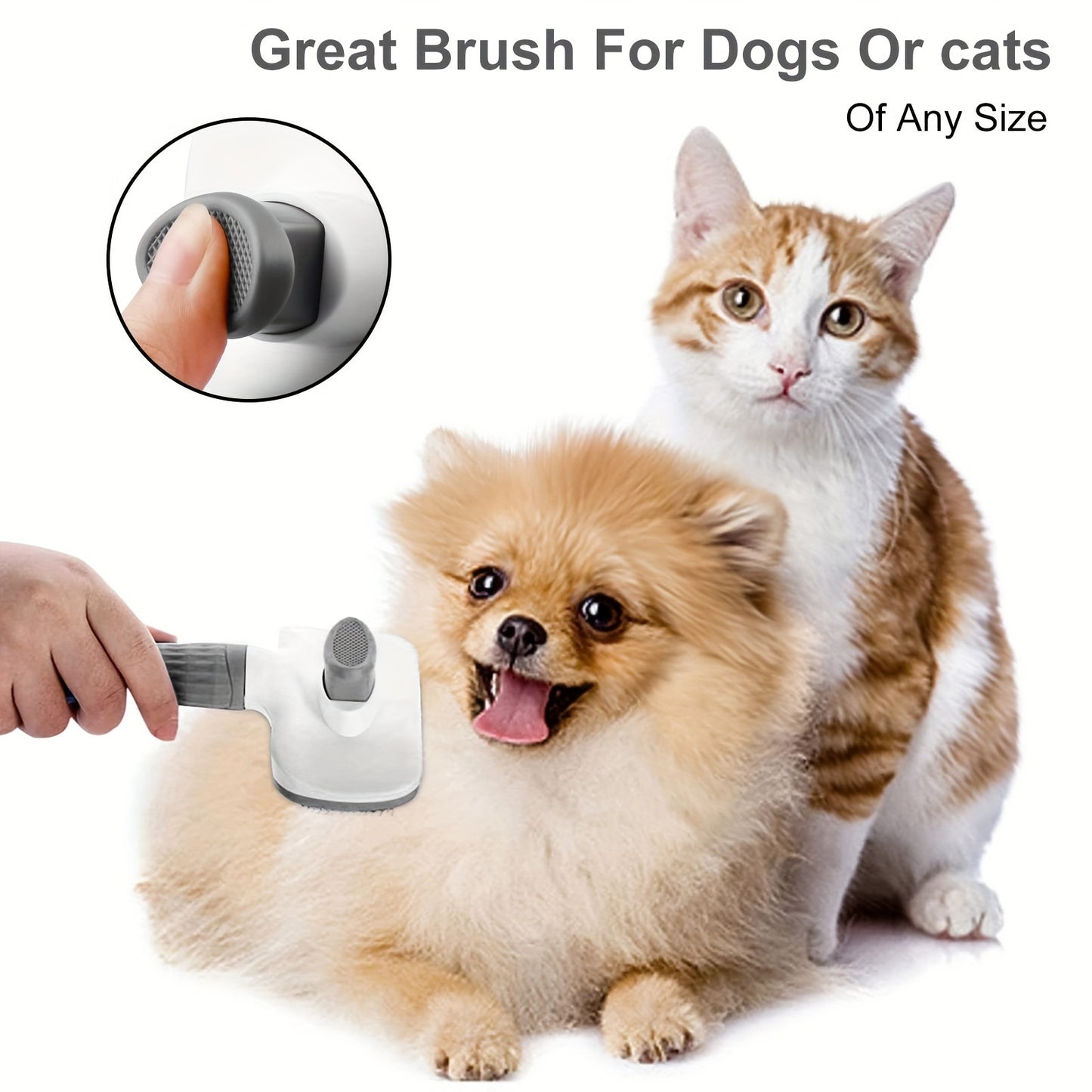 Easy-Clean Pet Grooming Brush – The Ultimate Grooming Tool for Your Furry Friends!