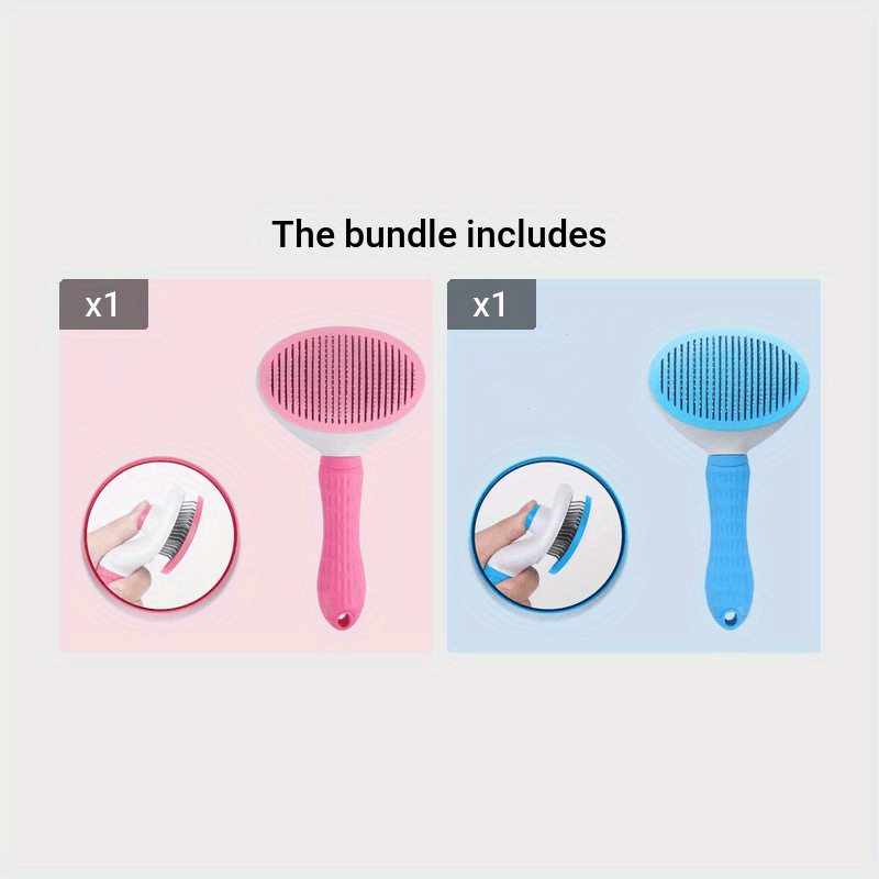 PurrfectGroom: 2-in-1 Hair Removal Comb with Easy Cleaning for Pets