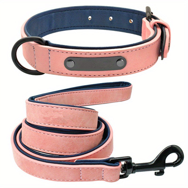 Luxe: Engraved Leather Dog Collar