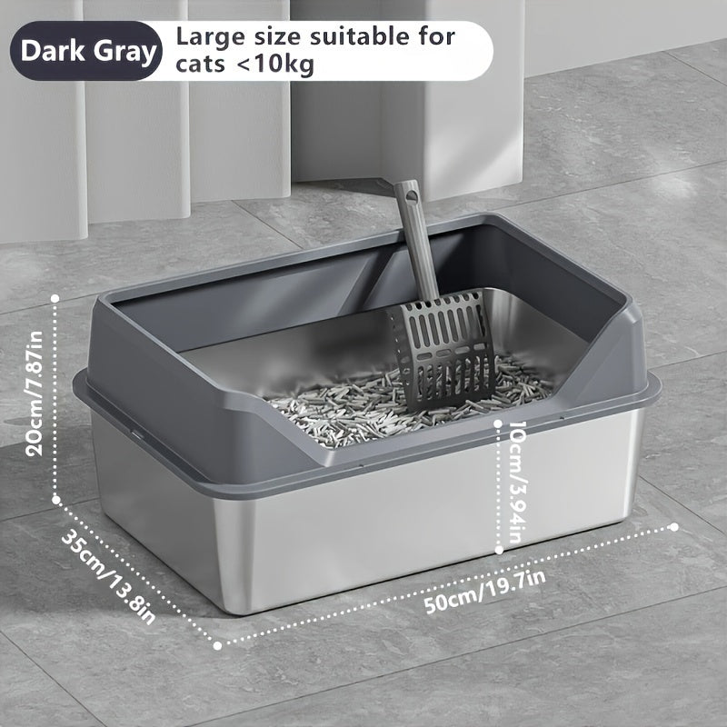 Premium XL: Heavy-Duty, Spill-Proof Litter Box for Large & Multiple Cats