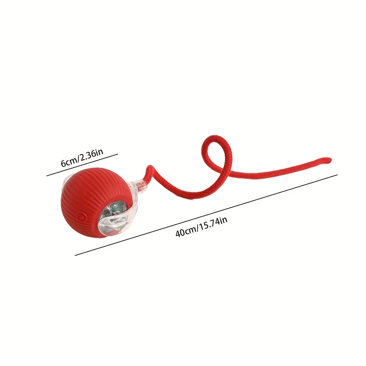 WhiskerWhirl: Rechargeable Cat Ball with Tail for Play & Exercise