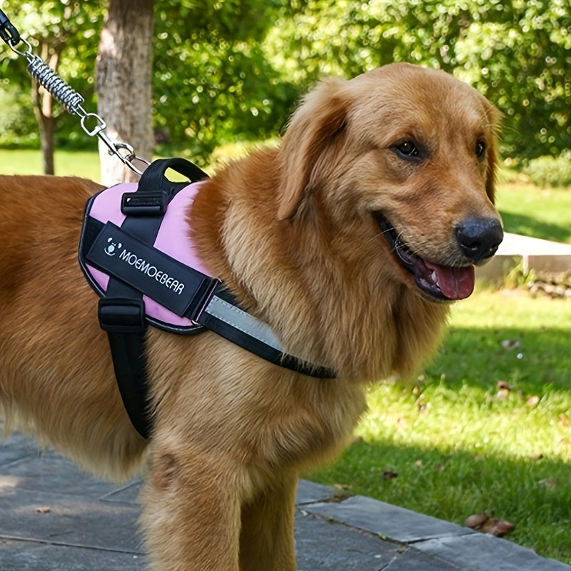 SecureFit No-Pull: Padded Harness with Control Handle for Large Pets