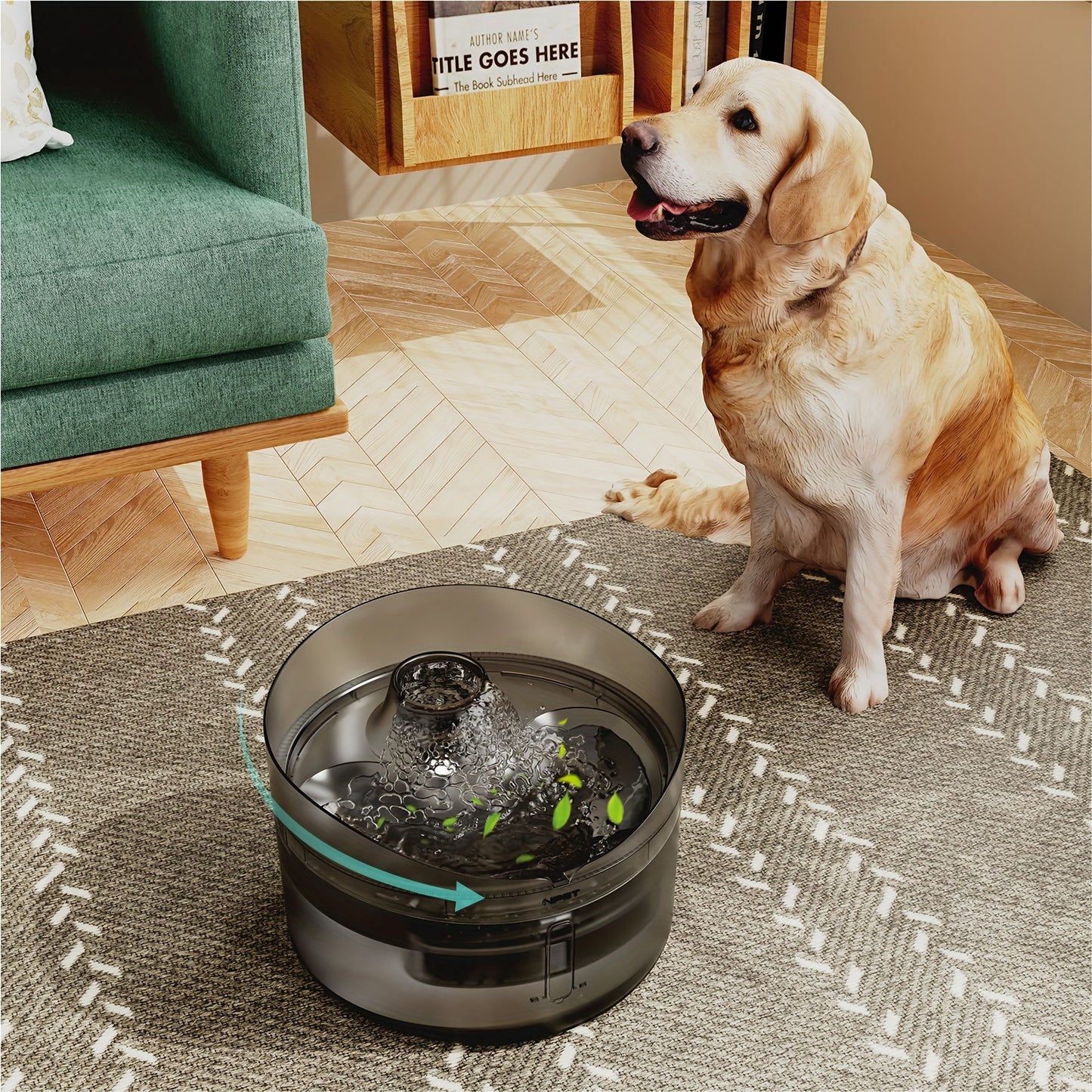 NPET HydratePro: 5.5L Auto Pet Fountain with 3-Layer Filtration