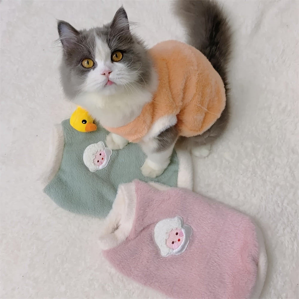 PurrSeasons: CozyKnit Cat Vest for 3-Season Warmth