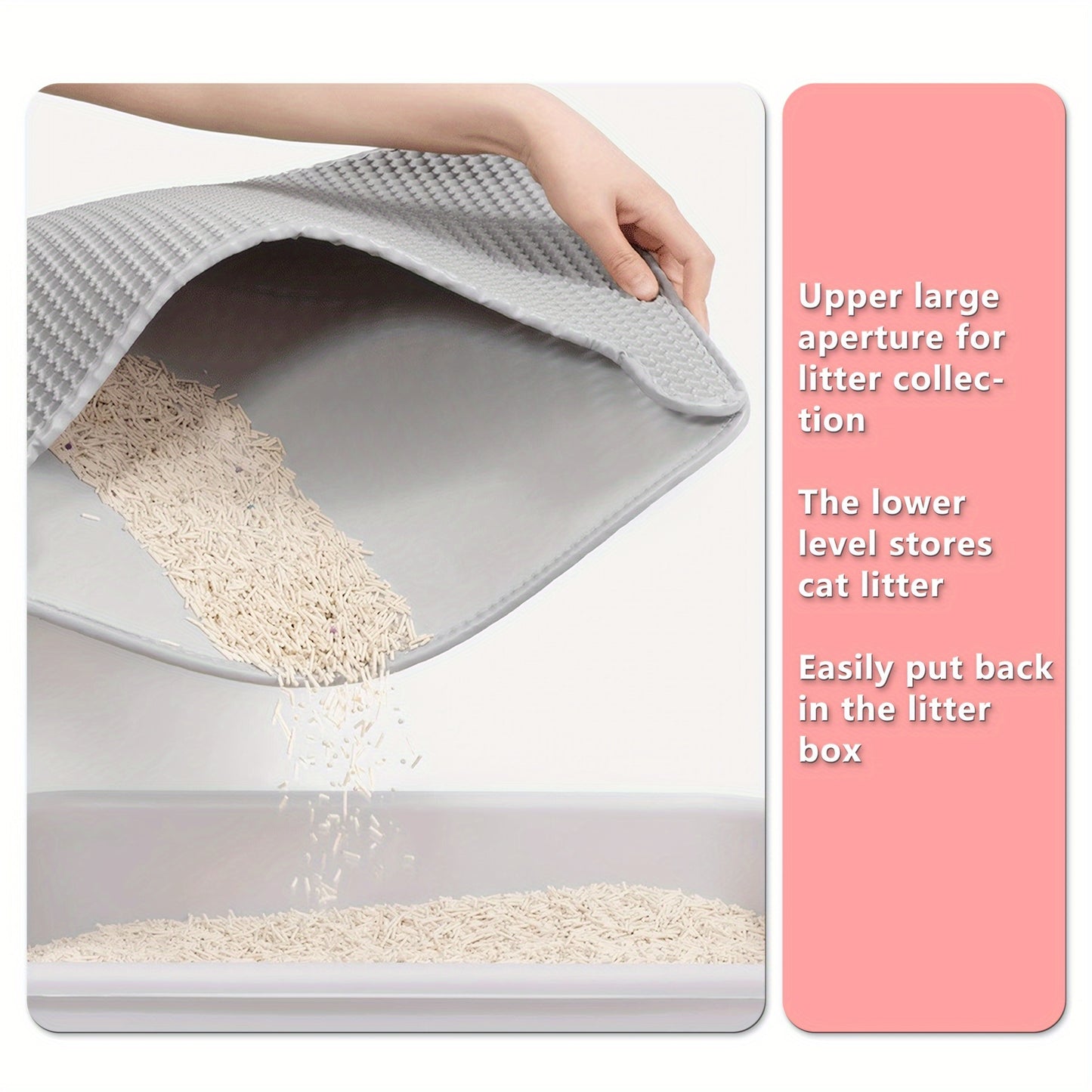 Double Layer Cat Litter Mat – Keep Your Home Clean and Tidy!