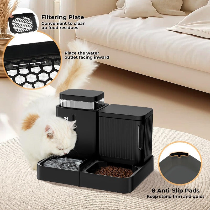 FlexiGravity: Duo 2-in-1 Pet Feeder