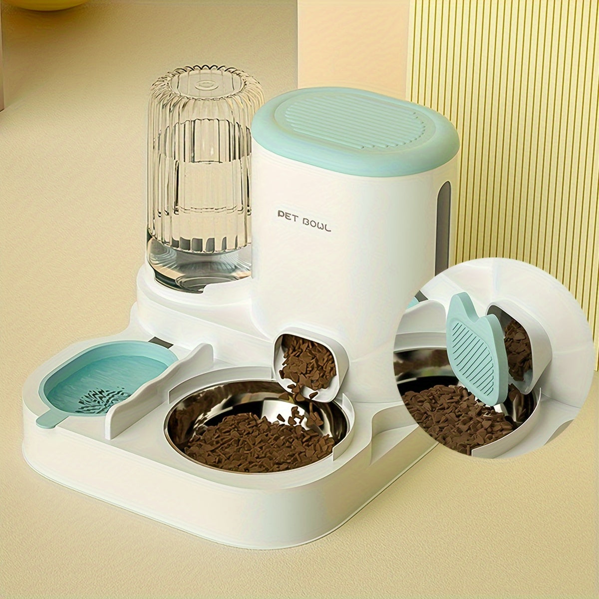 AquaFlow: 2-in-1 Gravity Cat Feeder & Fountain