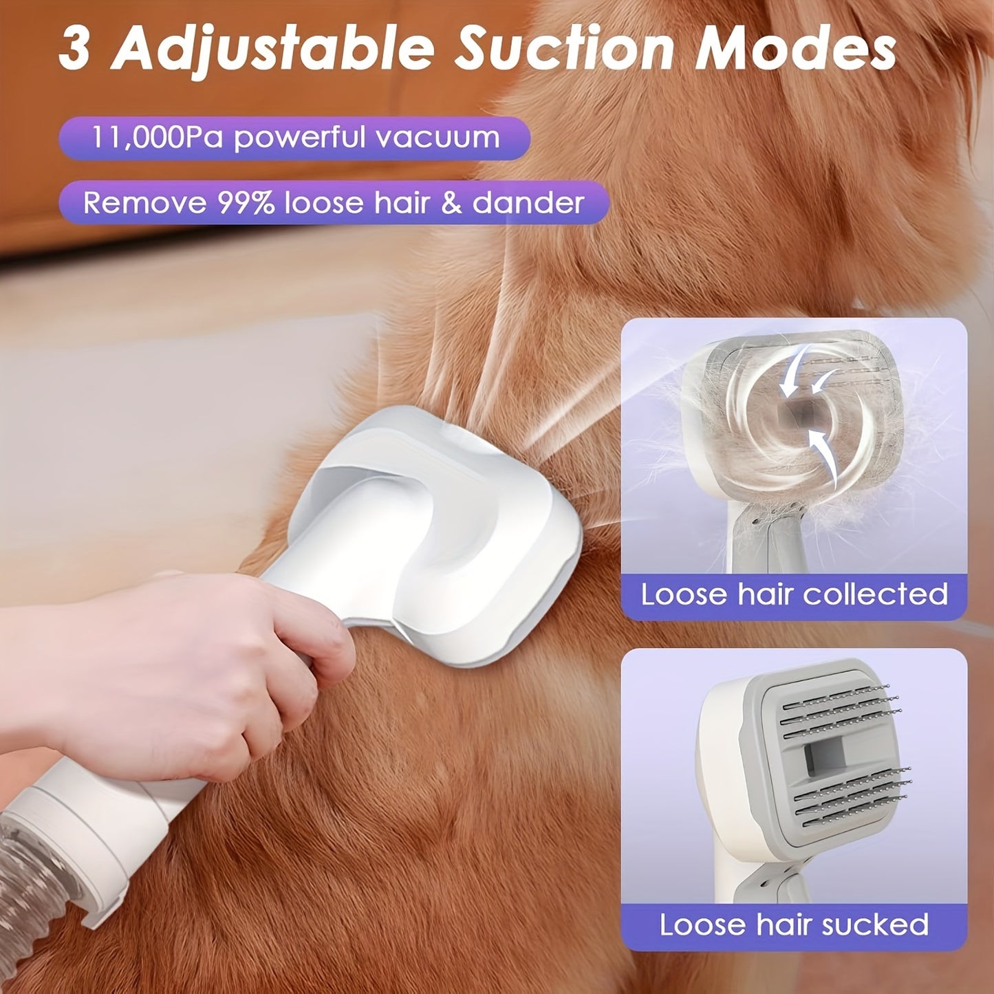 MISBY ProPaw: 8-in-1 Dog Grooming Vacuum with Dryer & 6 Tools