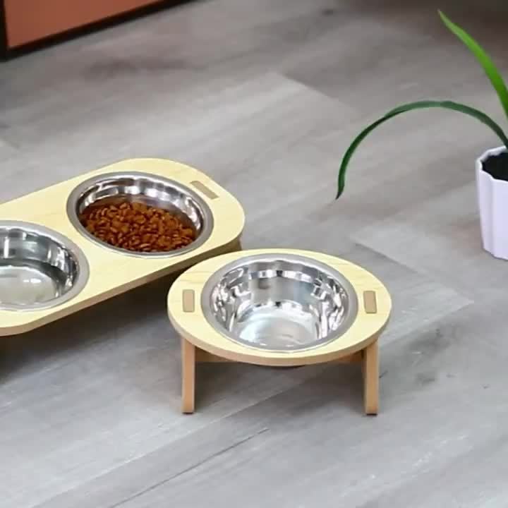 Zenwood: Elevated Mess-Free Cat Feeder