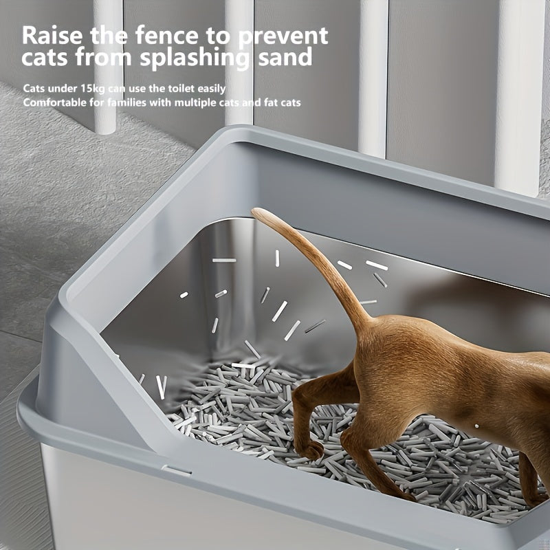 Premium XL: Heavy-Duty, Spill-Proof Litter Box for Large & Multiple Cats