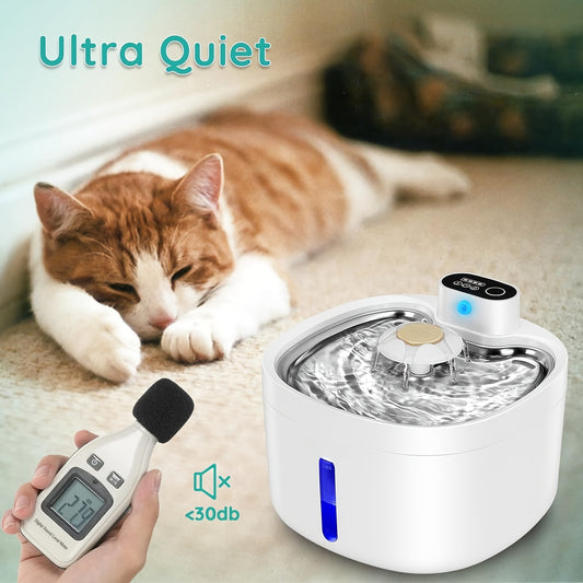 WhiskerWave: Motion-Sensor Cat Fountain with Rechargeable Design