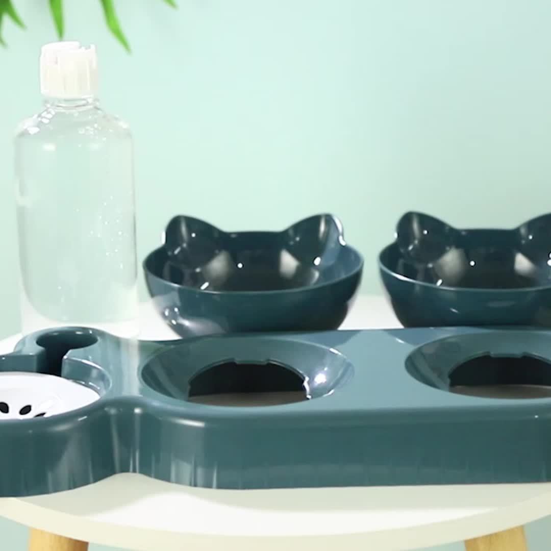 SmartSip: 3-in-1 Tilted Pet Bowl