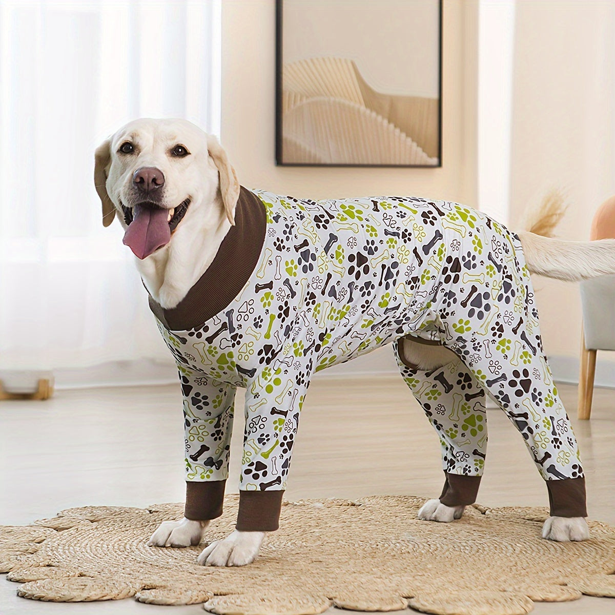 FestiveCozy: Stretchable Dog Pajamas for Large Breeds (Christmas Ready!)