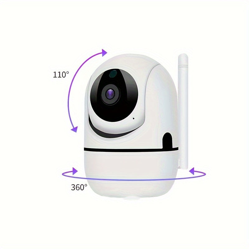 SmartGuard HD: Auto-Tracking Pet & Baby Camera with Night Vision & Voice