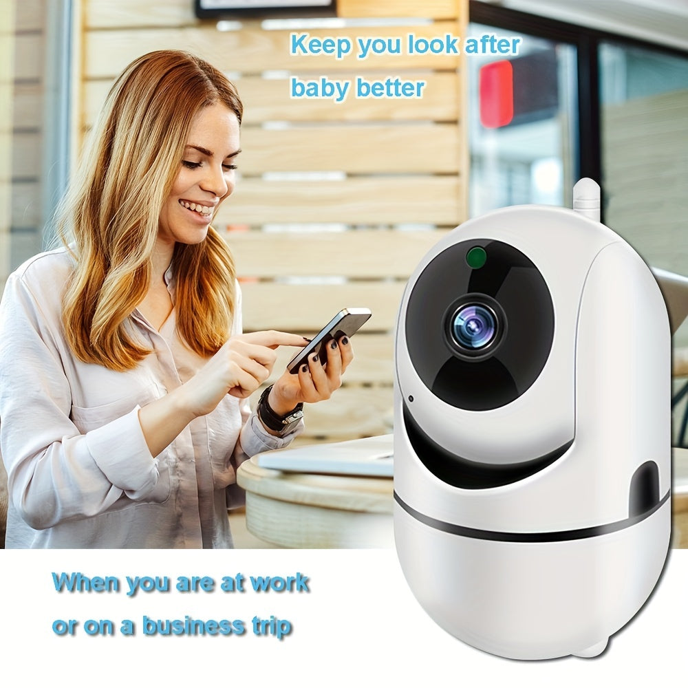 SmartGuard HD: Auto-Tracking Pet & Baby Camera with Night Vision & Voice