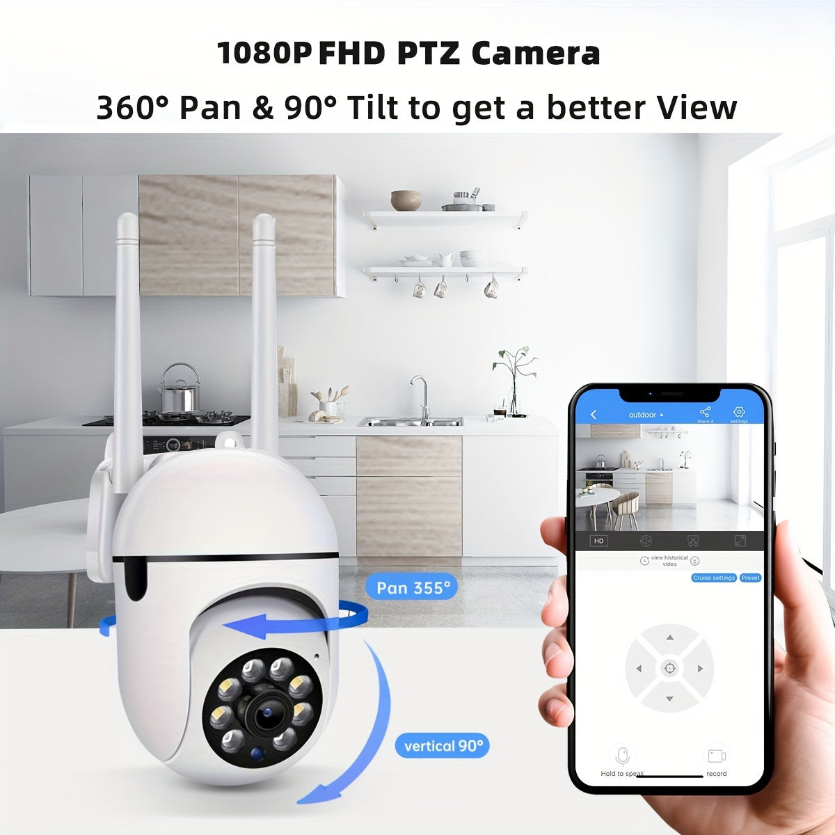 JOOAN 1080P: Smart Security Camera with Color Night Vision & App Control