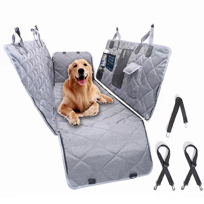 PawGuard Anti-Dirty Pet Car Cushion – Durable Cloth Mat for Dogs, Upgrade with Gray or Black Options