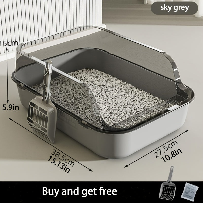 Semi-Enclosed Cat Litter Box – A Cleaner, Smarter Solution for Your Cat’s Needs