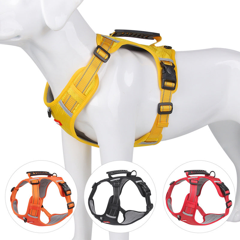 No-Pull ComfortMax: Adjustable Harness with Padding & Control Handle for Pets