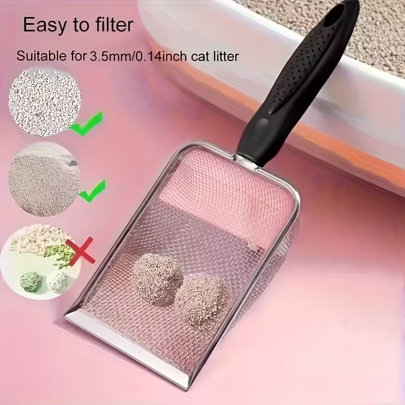 Durable Stainless Steel Cat Litter Scoop – Quick & Efficient Cleanup