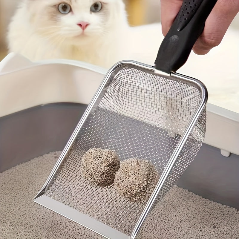 Durable Stainless Steel Cat Litter Scoop – Quick & Efficient Cleanup