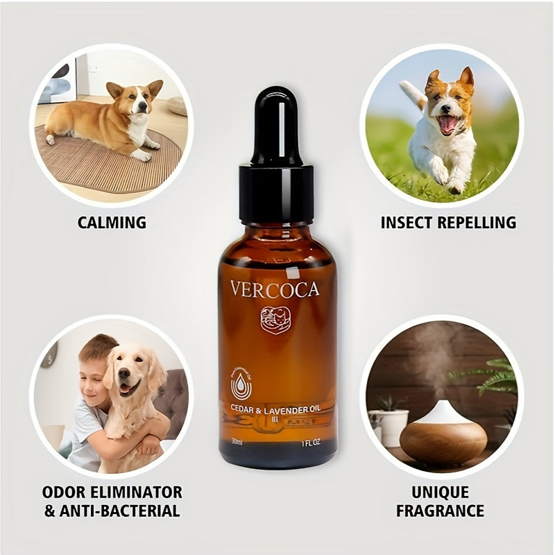 VERCOCA: Cedar & Lavender Oil for Dog Stress Relief