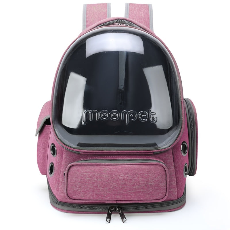 BubbleVoyage: Transparent Cat Backpack with 180° Panorama