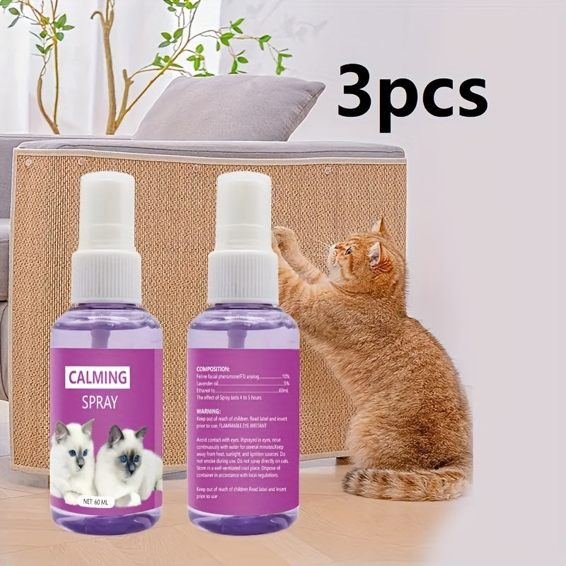 WhiskerCalm: 3-in-1 Pheromone Kit with Sprays & Collars for Pet Anxiety