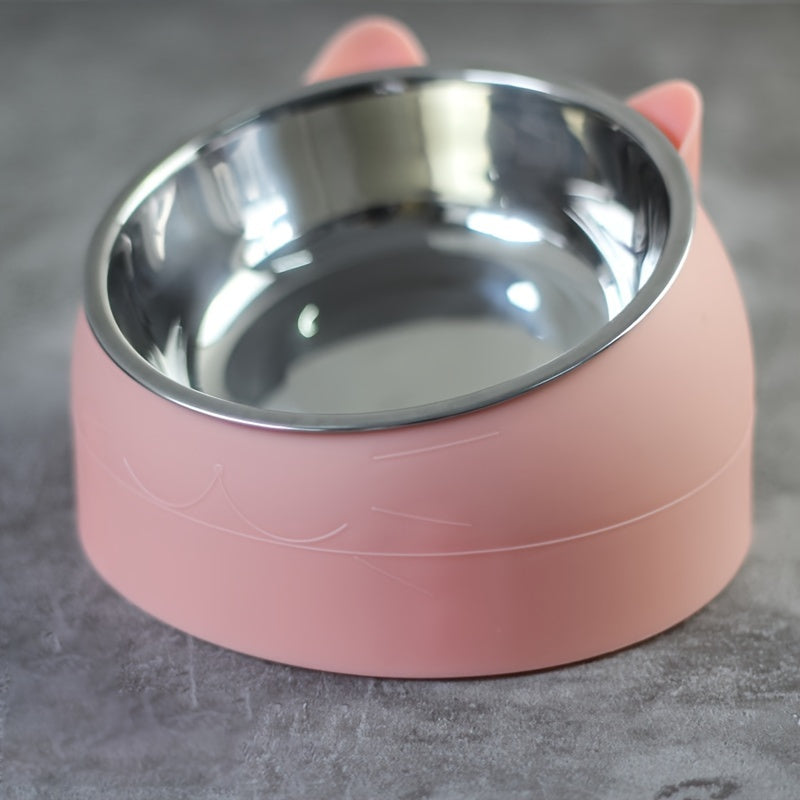 ErgoTilt: Raised Non-Slip Cat Bowl