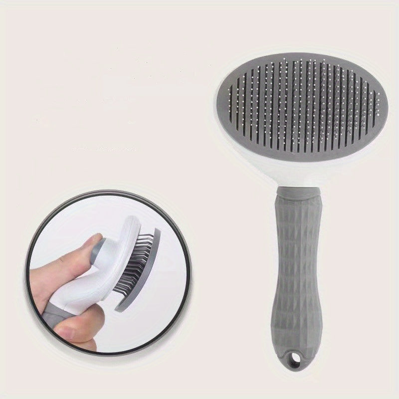 PurrfectGroom: 2-in-1 Hair Removal Comb with Easy Cleaning for Pets