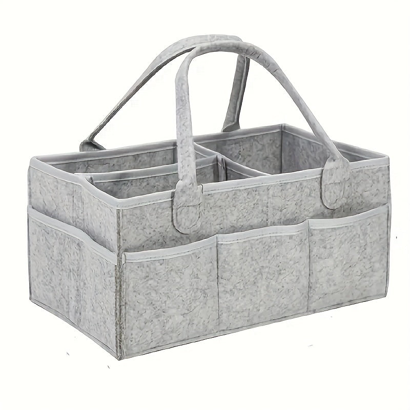 Premium Light Gray Grooming Tote: Portable Organizer for Pet Care On-the-Go